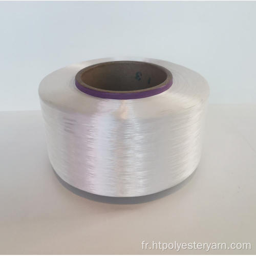 Fil de polyester régulier à faible retrait de fibre chimique de toile